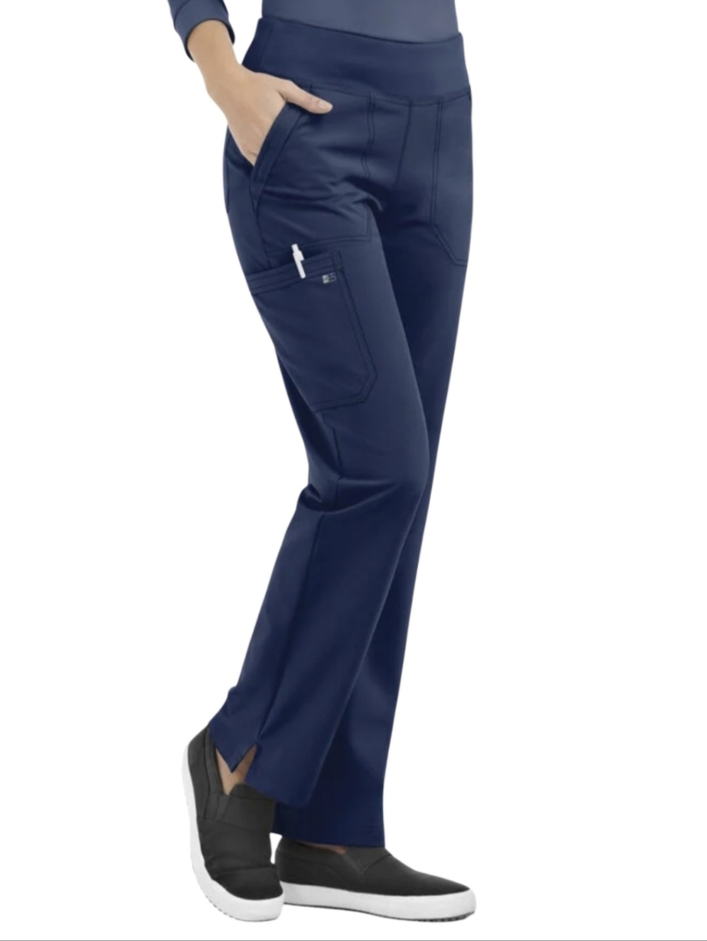 Uniform Advantage Easy Stretch Scub Set Top and Pants Navy XL NWT Fur Friendly - Picture 3 of 14